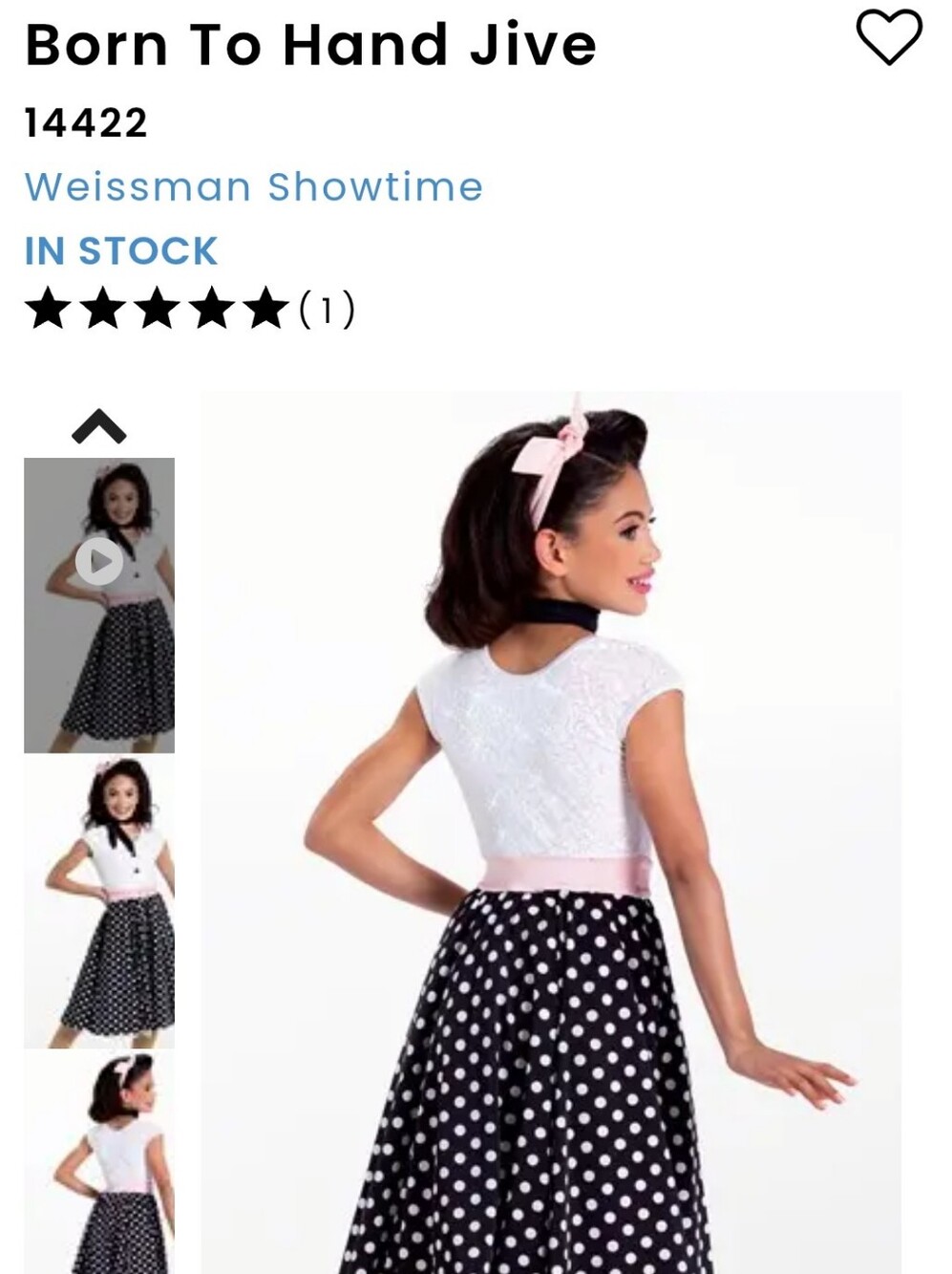 Weissman Born To Hand Jive Costume - MC - Mint Color - Picture 2 of 4